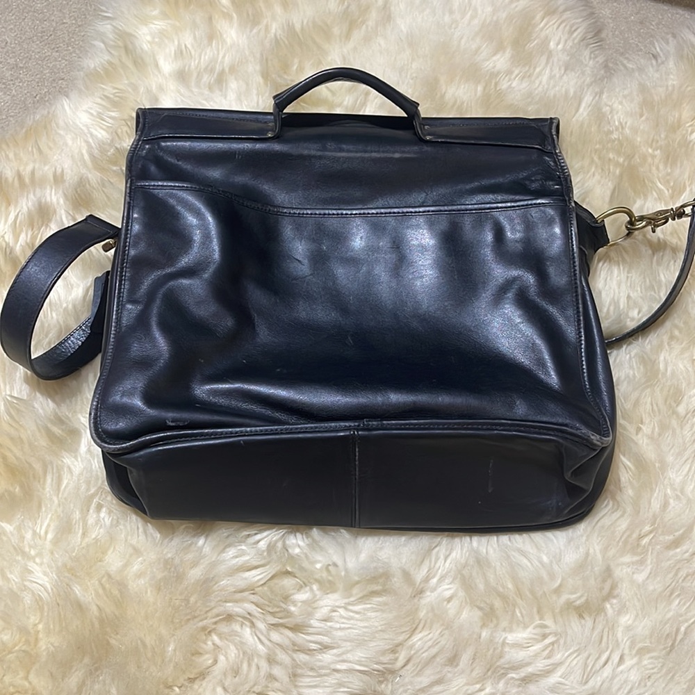 Authentic Leather Coach Messenger Bag - Picture 9 of 10